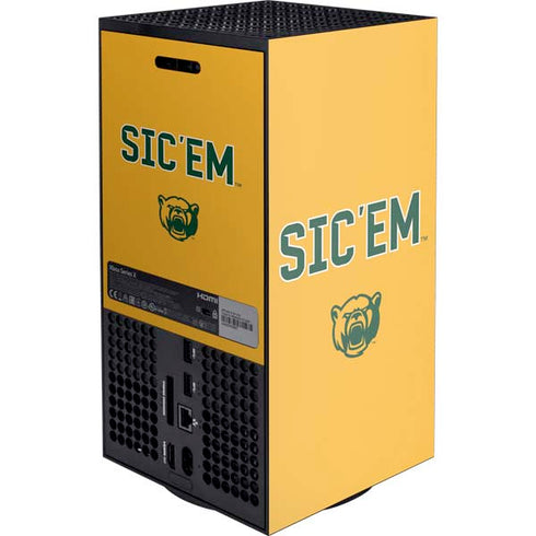 Baylor University Sic Em XBox Series X Digital Edition Console Skin